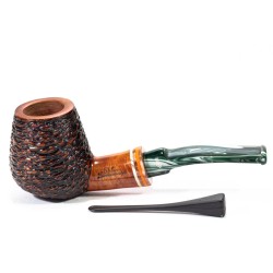 Briar Pipe Santambrogio Rusticated Brandy