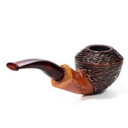 Pipe Santambrogio Rusticated Bent Rhodesian