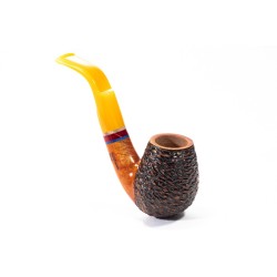 Briar Pipe Santambrogio Rusticated Bent