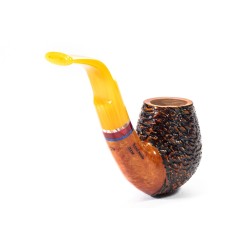 Pipa in Radica Santambrogio Rusticata Bent