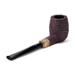 Briar Pipe Sasieni 4 Dot Walnut Sandblasted Square Panel