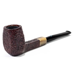 Briar Pipe Sasieni 4 Dot Walnut Ruff Sandblasted Square Panel SV 2602