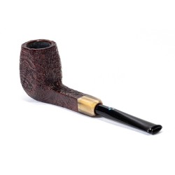 Briar Pipe Sasieni 4 Dot Walnut Ruff Sandblasted Square Panel SV 2602
