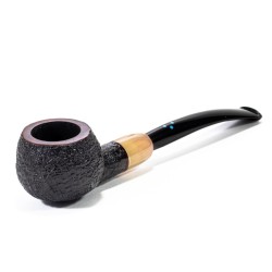Briar Pipe Sasieni 4 Dot Dark Ruff Sandblasted Prince SV 2611