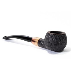 Briar Pipe Sasieni 4 Dot Dark Ruff Sandblasted Prince SV 2611