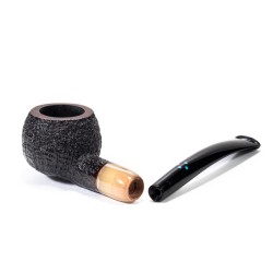 Briar Pipe Sasieni 4 Dot Dark Ruff Sandblasted Prince SV 2611