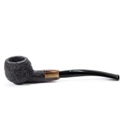 Briar Pipe Sasieni 4 Dot Dark Ruff Sandblasted Prince SV 2609