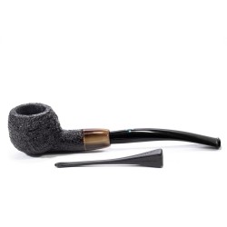 Pipa Sasieni 4 Dot Dark Ruff Sabbiata Prince SS 2609 | Pipeonline