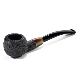 Briar Pipe Sasieni 4 Dot Dark Ruff Sandblasted Prince SV 2609