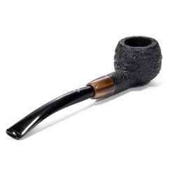 Briar Pipe Sasieni 4 Dot Dark Ruff Sandblasted Prince SV 2609