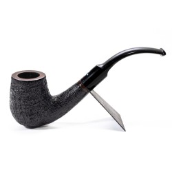 Pipa Sasieni 4 Dot Ruff Root Sabbiata Bent SS 2604 | Pipeonline