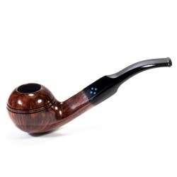 Briar Pipe Sasieni 4 Dot Walnut Smooth Bent Rhodesian SV 2628
