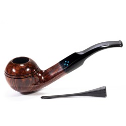 Pipa Sasieni 4 Dot Walnut Liscia Bent Rhodesian SS 2628 | Pipeonline