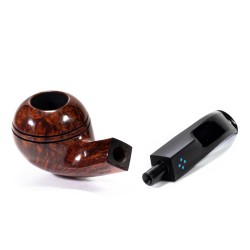 Briar Pipe Sasieni 4 Dot Walnut Smooth Bent Rhodesian SV 2628