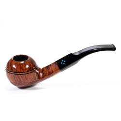 Briar Pipe Sasieni 4 Dot Walnut Smooth Bent Rhodesian SV 2626