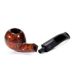 Briar Pipe Sasieni 4 Dot Walnut Smooth Bent Rhodesian SV 2626