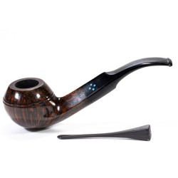 Briar Pipe Sasieni 4 Dot Walnut Smooth Bent Rhodesian