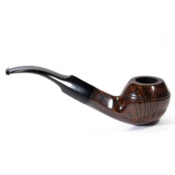 Pipa Sasieni 4 Dot Walnut Liscia Bent Rhodesian