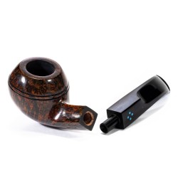 Briar Pipe Sasieni 4 Dot Walnut Smooth Bent Rhodesian