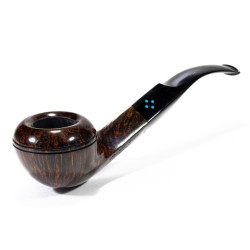 Briar Pipe Sasieni 4 Dot Walnut Smooth Bent Rhodesian