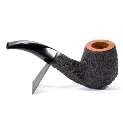 Pipa Castello Sea Rock Briar G Bent Billiard CA 2611 | Pipeonline