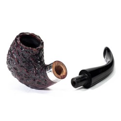Pipe Peterson Cobble Rusticated Bent Billiard (221)