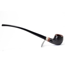 Pipa Aldo Velani Sabbiata Churchwarden Bent Apple AV 2601 | Pipeonline