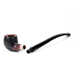 Pipa Aldo Velani Sabbiata Churchwarden Bent Apple AV 2601 | Pipeonline
