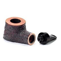 Briar Pipe Radice Rind Reverse Rusticated Pot