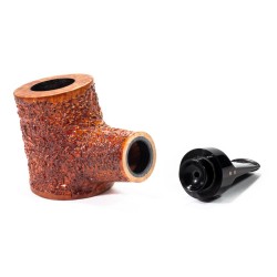 Briar Pipe Radice Rind Reverse Rusticated Poker