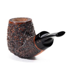 Briar Pipe Radice Rind Reverse Rusticated Bent Billiard