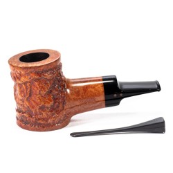 Pipa in Radica Radice Underwood Reverse Rusticata Poker