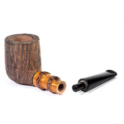 Briar Pipe Radice Silk Cut Sandblasted Billiard