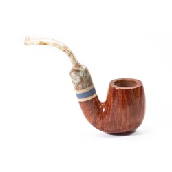 Pipa Savinelli Sasso Liscia 614 Bent Billiard