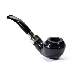Pipe Lubinski Opus One Black Spigot Smooth Bent Rhodesian LU 2608
