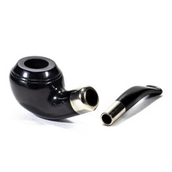 Pipe Lubinski Opus One Black Spigot Smooth Bent Rhodesian LU 2608