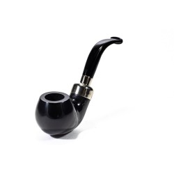 Pipe Lubinski Opus One Black Spigot Smooth Bent Apple LU 2610