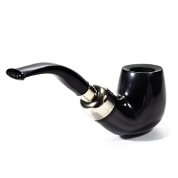 Pipa Lubinski Opus One Black Spigot Liscia Bent Billiard LU 2609