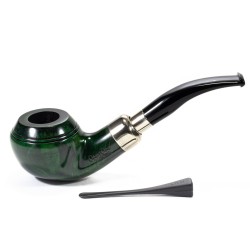 Pipe Lubinski Opus One Green Spigot Smooth Bent Rhodesian LU 2615