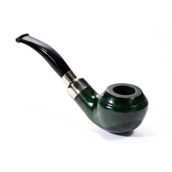 Pipe Lubinski Opus One Green Spigot Smooth Bent Rhodesian LU 2615