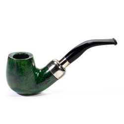 Pipa Lubinski Opus One Green Spigot Liscia Bent Billiard LU 2613