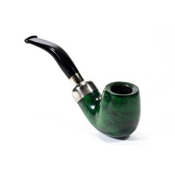 Pipa Lubinski Opus One Green Spigot Liscia Bent Billiard LU 2613