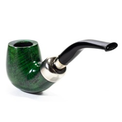 Pipa Lubinski Opus One Green Spigot Liscia Bent Billiard LU 2613