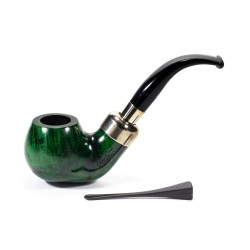 Pipa Lubinski Opus One Green Spigot Liscia Bent Apple LU 2616