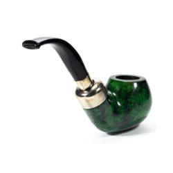 Pipe Lubinski Opus One Green Spigot Smooth Bent Apple LU 2616