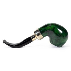 Pipe Lubinski Opus One Green Spigot Smooth Bent Apple LU 2616