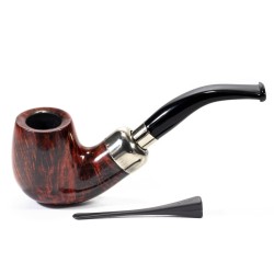 Pipa Lubinski Opus One Orange Spigot Liscia Bent Billiard LU 2602