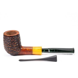 Briar Pipe Santambrogio Rusticated Billiard SA 2674 | Buy Now