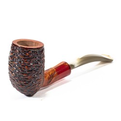 Briar Pipe Santambrogio Rusticated Billiard SA 2675 | Buy Now