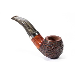 Pipa Santambrogio Rusticata Bent Apple SA 2677 | Pipeonline